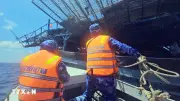 Kịp thời hỗ trợ tàu cá gặp nạn cùng 57 ngư dân trên vùng biển Trường Sa