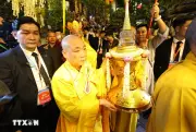 Lễ cúng rước xá lợi Phật mừng Đại lễ Phật đản tại Hà Nội