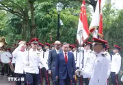 Lễ đón Tổng Bí thư, Chủ tịch nước Tô Lâm và Phu nhân thăm cấp Nhà nước Singapore