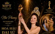 Nhã Phương đăng quang Hoa hậu Đại sứ Doanh nhân Hòa bình Toàn cầu 2026