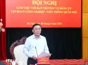 Đoàn kiểm tra của Bộ Chính trị làm việc với Ban Thường vụ Đảng ủy Tập đoàn Viettel