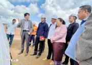Phó Chủ tịch Quốc hội Lào thăm dự án đầu tư trọng điểm của Việt Nam