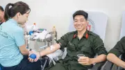 Phòng Tổ chức cán bộ Công an Hà Nội hiến máu tình nguyện, lan tỏa yêu thương