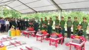 Quảng Trị: Truy điệu, an táng 5 hài cốt liệt sĩ hy sinh trong chiến tranh