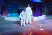 Robot và người mẫu cùng sải bước trên sàn diễn ở Hàn Quốc