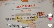 Tờ giấy khen gây bão mạng: Phép thử lọc người thiếu tinh tế