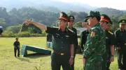 Tư lệnh Quân khu 5 kiểm tra Bộ đội Biên phòng Quảng Ngãi