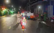 Thái Nguyên: Kiểm tra nồng độ cồn, người đàn ông rút dao chống đối lực lượng chức năng