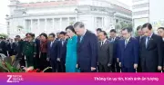 Tổng Bí thư, Chủ tịch nước Tô Lâm dâng hoa tưởng niệm Bác Hồ tại Singapore