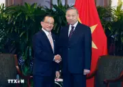 Tổng Bí thư, Chủ tịch nước Tô Lâm hội kiến Chủ tịch Quốc hội Singapore