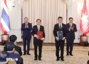 Tổng Bí thư, Chủ tịch nước Tô Lâm và Thủ tướng Thái Lan chứng kiến lễ trao văn kiện hợp tác
