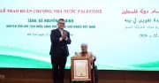 Tổng thống Palestine trao Huân chương cho bà Nguyễn Thị Bình