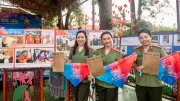Trải nghiệm VR 'Trở về thời khắc thiêng liêng' tại Lễ hội Làng Sen 2026
