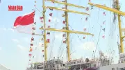 Tàu buồm Hải quân Indonesia thăm TP Hồ Chí Minh