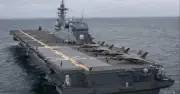 Tàu khu trục Kaga chuẩn bị tiếp nhận F-35B cho diễn tập Mỹ-Nhật