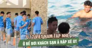 U.17 Việt Nam tập nhẹ tại bể bơi, sẵn sàng cho VCK châu Á 2026