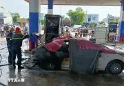 Vụ cháy xe tại cây xăng khiến 2 người tử vong: Xe chở nhiều pin bình ắc quy