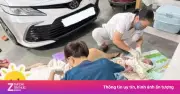 Video: Không kịp vào viện, ba bầu sinh con thành công tại nhà