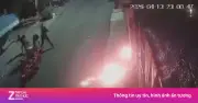Video làm rõ vụ ném vật liệu cháy vào nhà dân lúc đêm khuya