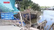 Video sạt lở diễn biến phức tạp ở Đồng bằng sông Cửu Long