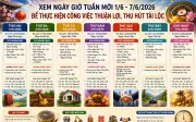 Xem ngay giờ tốt tuần mới 1/6 - 7/6/2026 để thu hút tài lộc