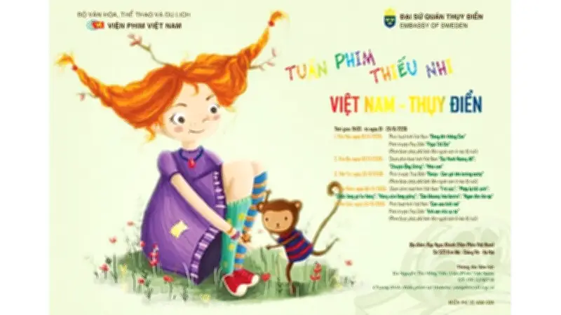 14 bộ phim thiếu nhi Việt Nam và Thụy Điển trình chiếu miễn phí dịp 1/6