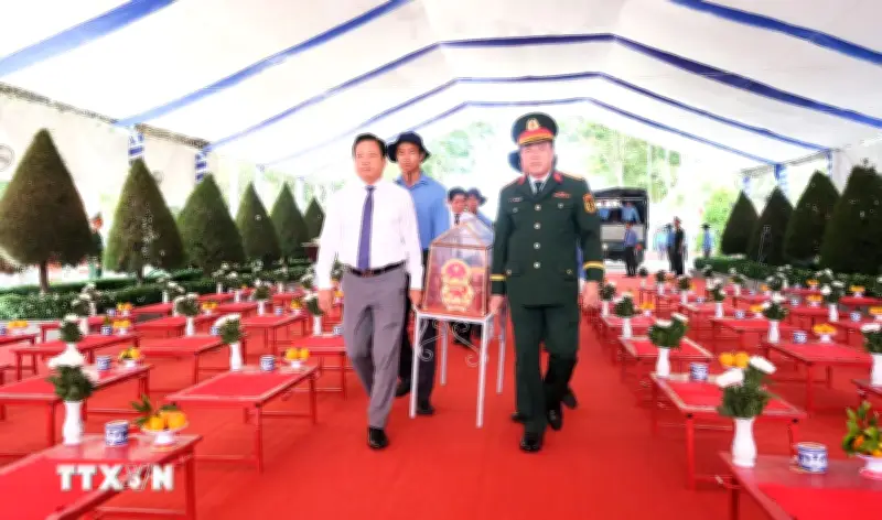 173 hài cốt liệt sỹ quân tình nguyện hy sinh tại Campuchia hồi hương