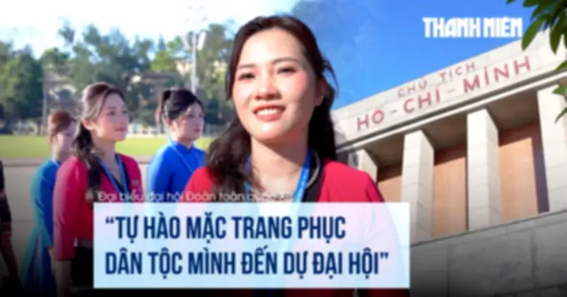 788 đại biểu Đại hội Đoàn XIII diện trang phục truyền thống viếng Lăng Bác