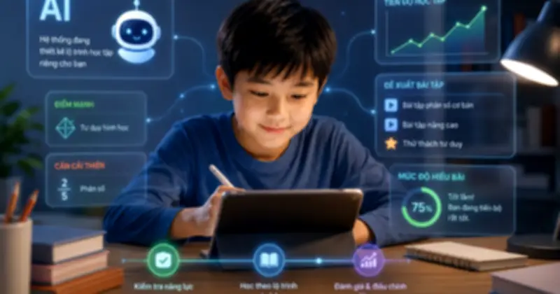 AI đang âm thầm thay đổi cách trẻ em Việt học Toán: Mỗi học sinh một giáo trình riêng