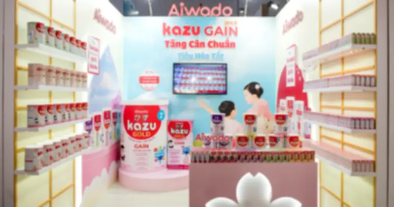 Aiwado gây ấn tượng mạnh tại Vietnam Dairy 2026 với thông điệp dinh dưỡng tốt lành