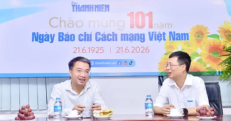 Anh Nguyễn Tường Lâm chúc mừng Báo Thanh Niên nhân Ngày Báo chí Cách mạng