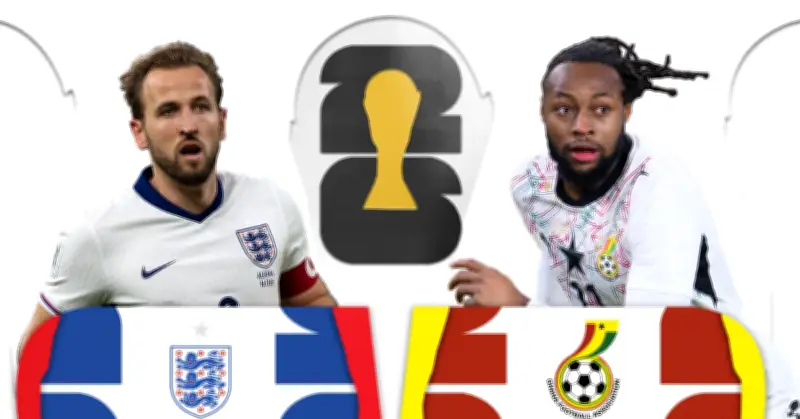 Anh vs Ghana: Dự đoán tỷ số, đội hình, nhận định World Cup 2026