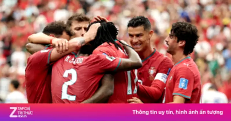 Bồ Đào Nha thắng đậm Uzbekistan 5-0, Ronaldo lập cú đúp