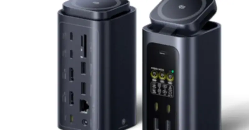 Baseus ra mắt dock Spacemate RD1 Pro: 15 cổng, sạc không dây, 4K@120Hz, 160W