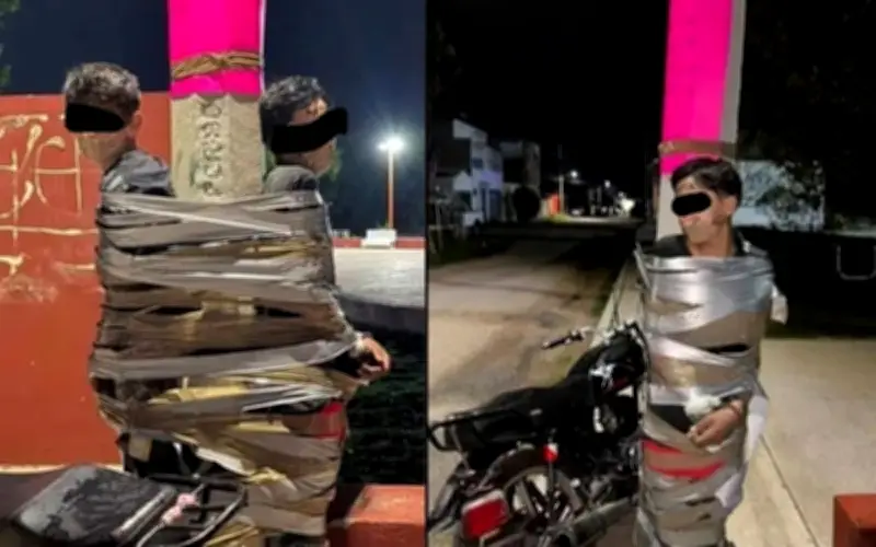 'Batman' Mexico bị truy nã vì tự bắt trộm trói cột đèn