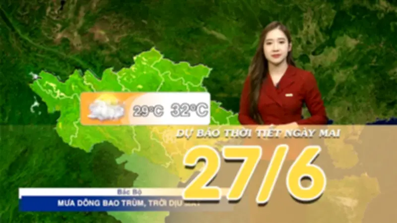 Bắc Bộ mưa diện rộng, Trung Bộ nắng nóng gay gắt