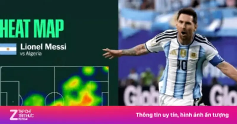 Bản đồ nhiệt của Messi gây sốt: Phủ kín sân ở tuổi 38