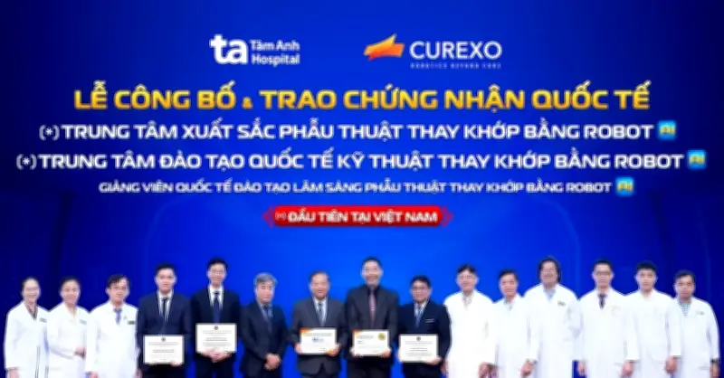 Bệnh viện Tâm Anh đạt 3 chứng nhận quốc tế về robot thay khớp AI