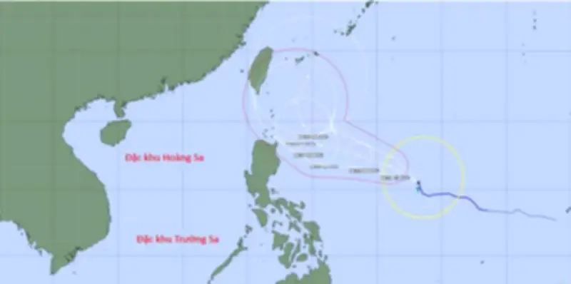 Bão Mekhala mạnh cấp 10, hướng về Philippines, chưa vào Biển Đông