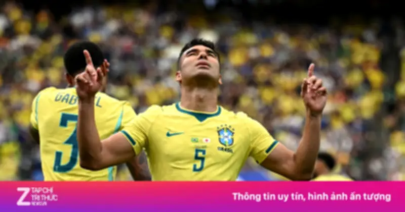 Brazil gỡ hòa 1-1 trước Nhật Bản nhờ pha đánh đầu của Vinicius