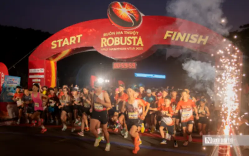 Buôn Ma Thuột Robusta Half Marathon 2026: 5.000 VĐV chạy giữa thủ phủ cà phê