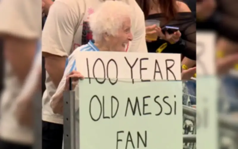 Cụ bà 100 tuổi fan Messi gây sốt tại World Cup 2026