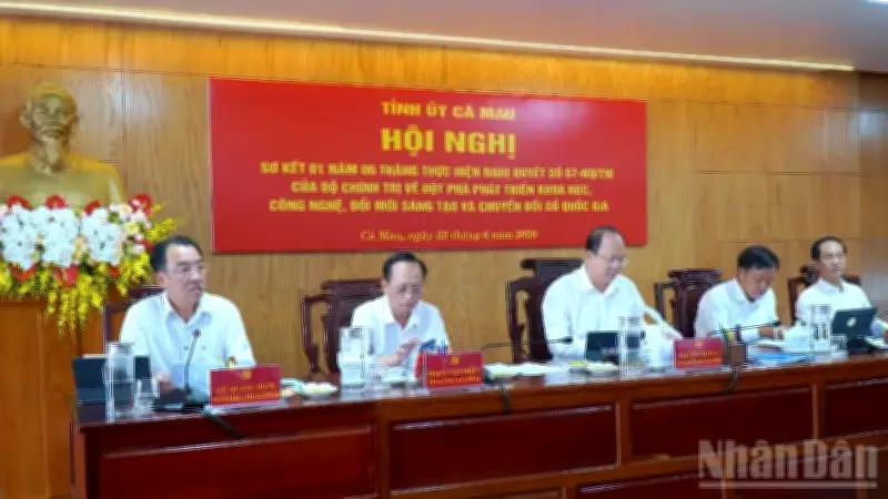 Cà Mau hoàn thành 52% nhiệm vụ Nghị quyết 57, hướng tới quản trị dữ liệu thời gian thực
