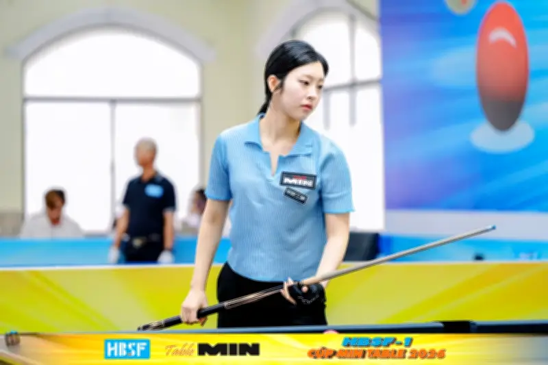 Các nữ cơ thủ Hàn Quốc gây ấn tượng mạnh tại giải billiards ở TPHCM