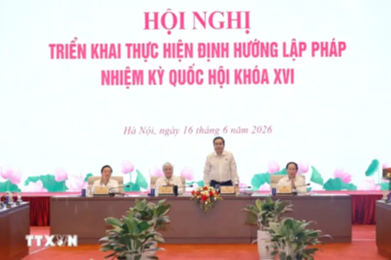Chủ tịch Quốc hội chủ trì hội nghị triển khai định hướng lập pháp nhiệm kỳ khóa XVI