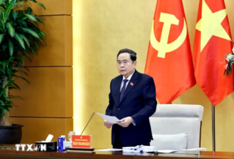 Chủ tịch Quốc hội Trần Thanh Mẫn phát biểu tại hội nghị
