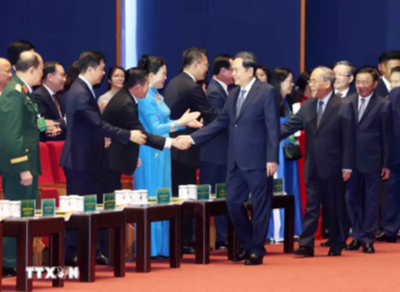 Chủ tịch Quốc hội và Thường trực Ban Bí thư dự khai mạc Đại hội IX Hội Nông dân Việt Nam