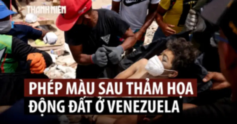 Cha con và mẹ con sơ sinh được cứu sau 4 ngày bị động đất vùi lấp ở Venezuela