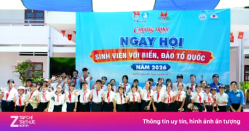 Chương trình an sinh xã hội 'Sinh viên với biển, đảo Tổ quốc' năm 2026 tại xã đảo Nhơn Châu