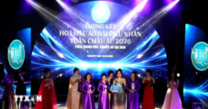 Chung kết Hoa hậu Áo dài Phu nhân toàn châu Âu 2026 tại CH Séc